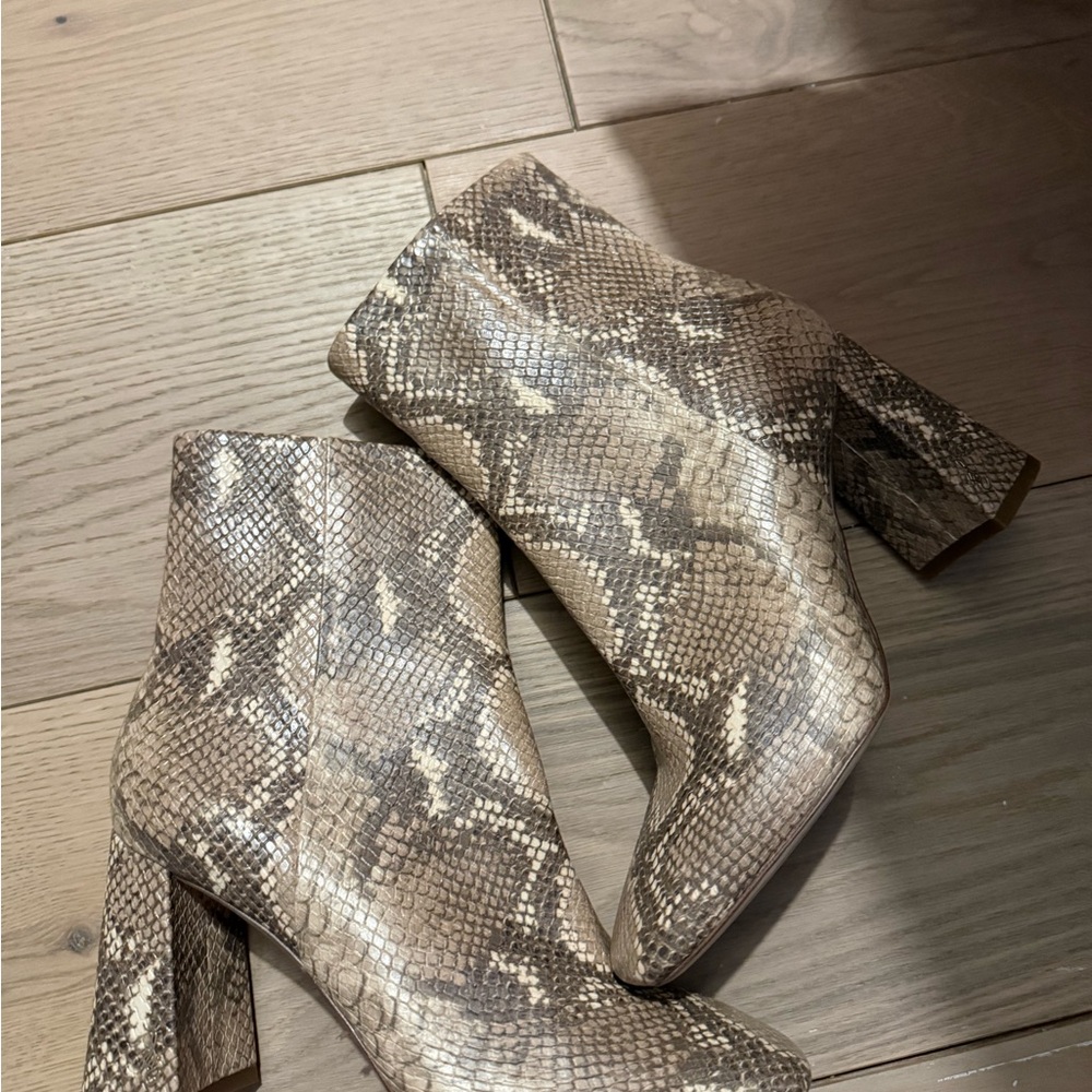 Sam Edelman Snake Skin Ankle Boots